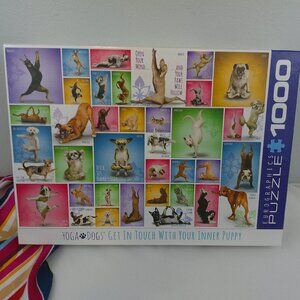 EuroGraphics Yoga Dogs 1000-Piece Jigsaw Puzzle